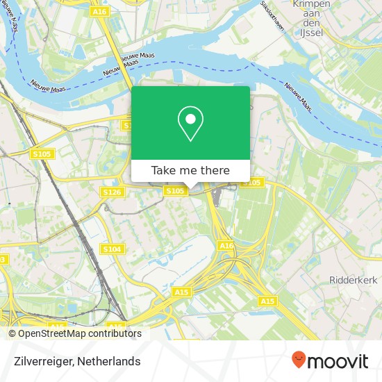 Zilverreiger map