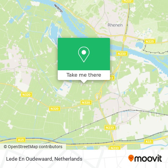 Lede En Oudewaard Karte