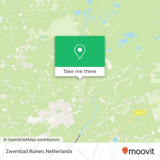 Zwembad Ruinen map