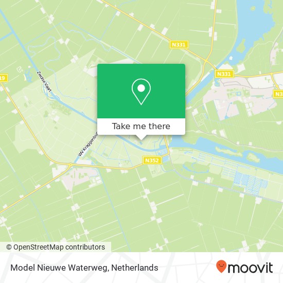 Model Nieuwe Waterweg map
