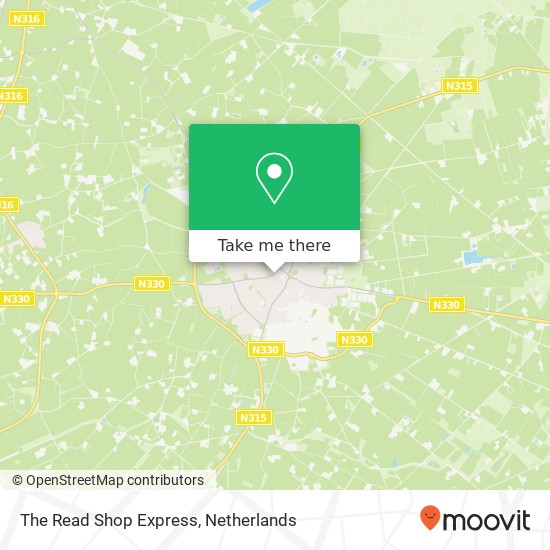 The Read Shop Express map
