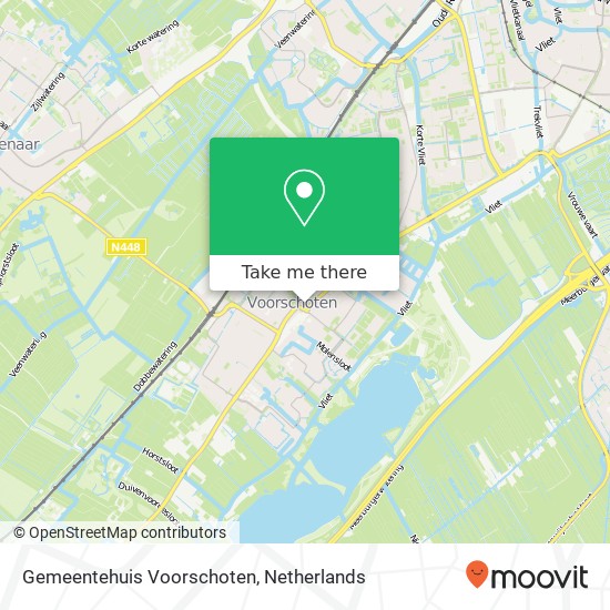 Gemeentehuis Voorschoten map