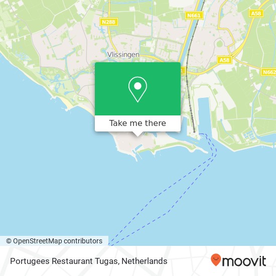 Portugees Restaurant Tugas map