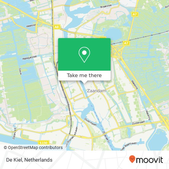 De Kiel map
