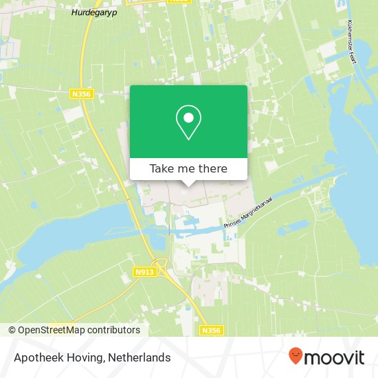 Apotheek Hoving map