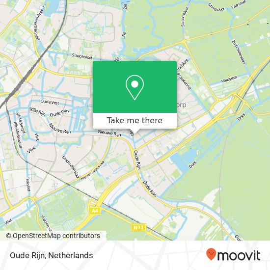 Oude Rijn map