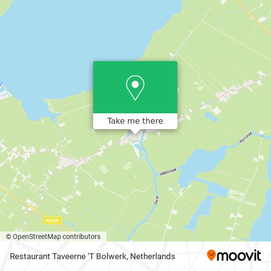 Restaurant Taveerne 'T Bolwerk map