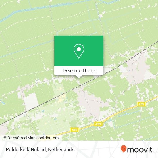 Polderkerk Nuland map