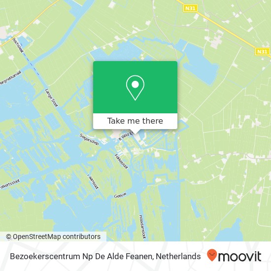 Bezoekerscentrum Np De Alde Feanen map