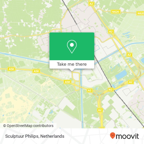 Sculptuur Philips map