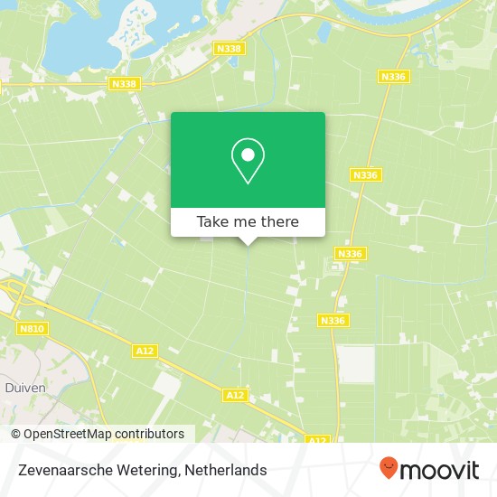 Zevenaarsche Wetering Karte