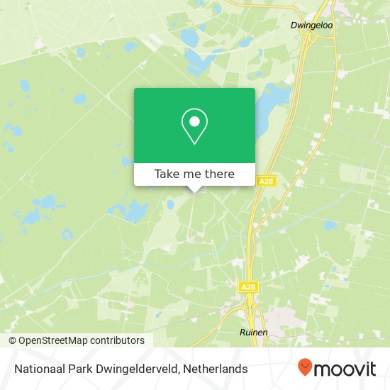 Nationaal Park Dwingelderveld map