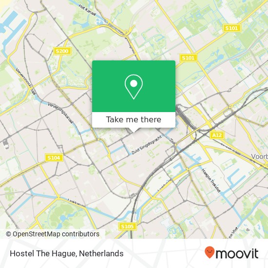Hostel The Hague map