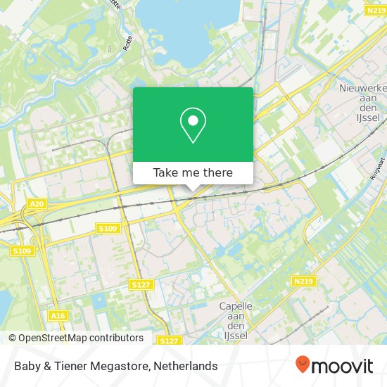 Baby & Tiener Megastore map