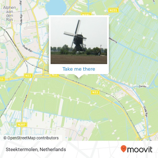 Steektermolen Karte