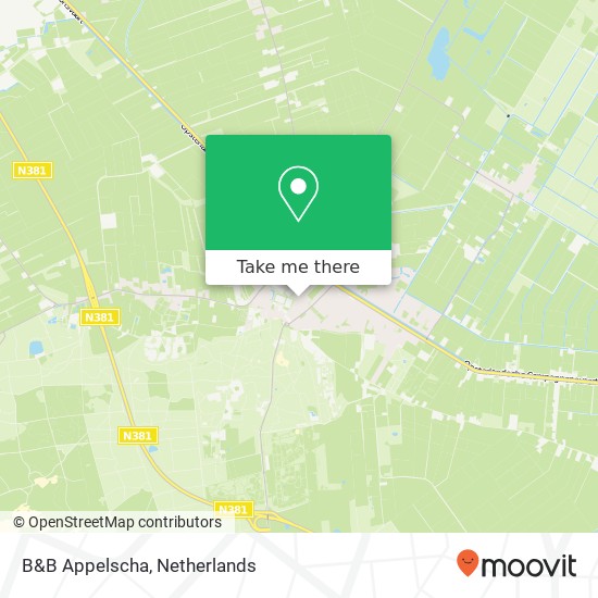 B&B Appelscha map