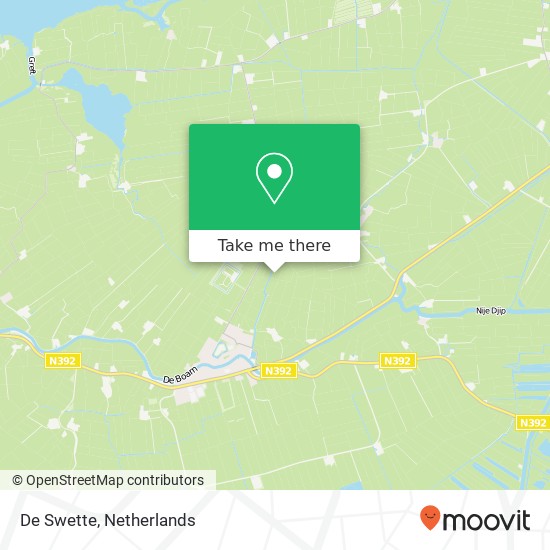 De Swette map