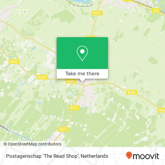 Postagenschap 'The Read Shop' map