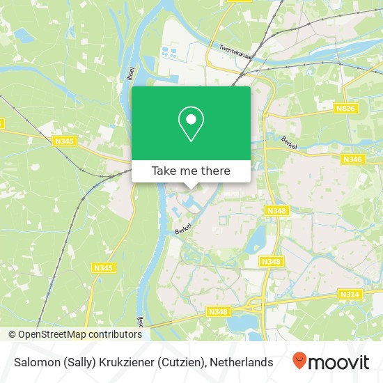 Salomon (Sally) Krukziener (Cutzien) map