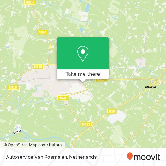 Autoservice Van Rosmalen map