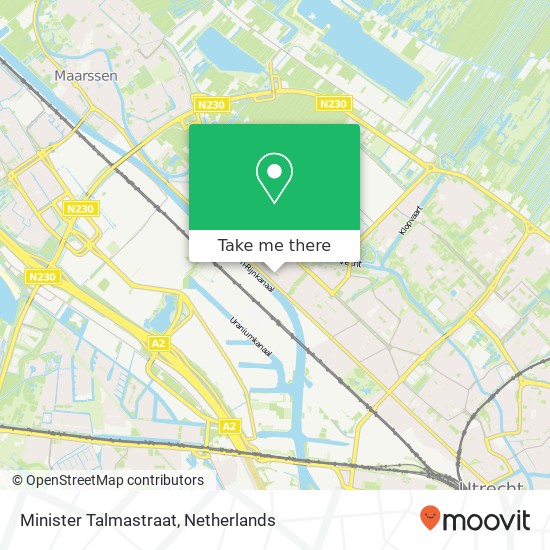 Minister Talmastraat map