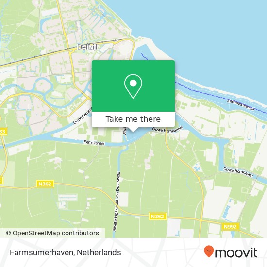 Farmsumerhaven map