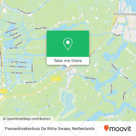Pannenkoekenhuis De Witte Swaen map