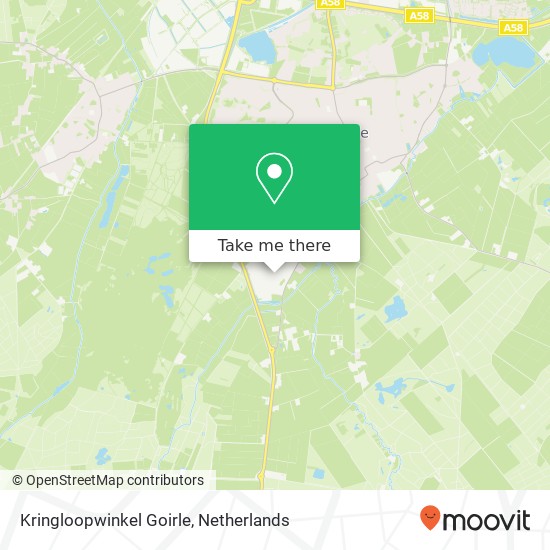 Kringloopwinkel Goirle map