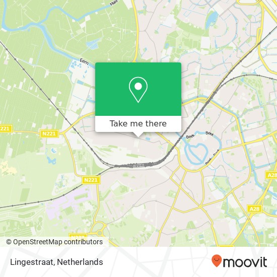 Lingestraat map