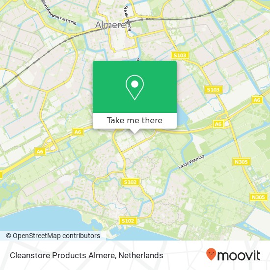 Cleanstore Products Almere Karte