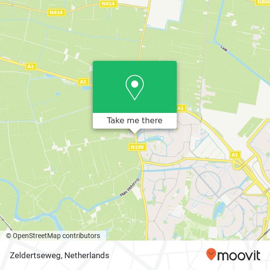 Zeldertseweg map