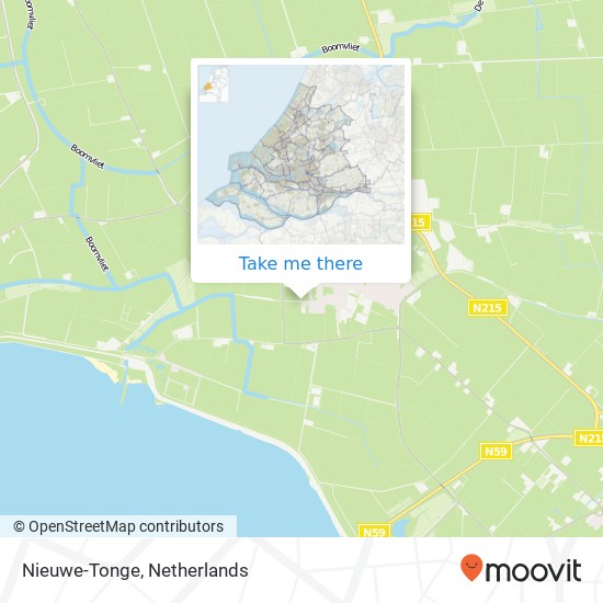 Nieuwe-Tonge map