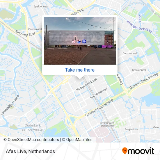 Afas Live map