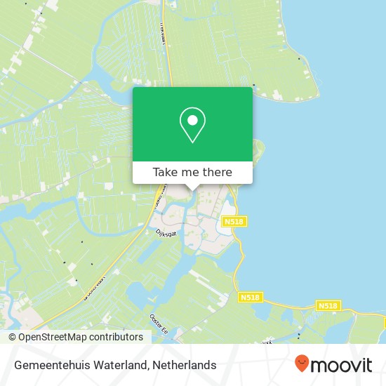 Gemeentehuis Waterland map