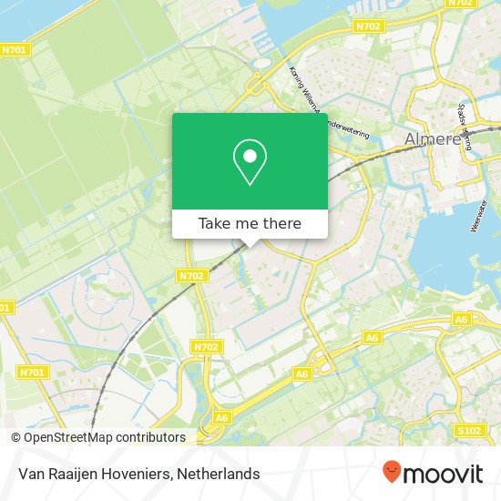 Van Raaijen Hoveniers map