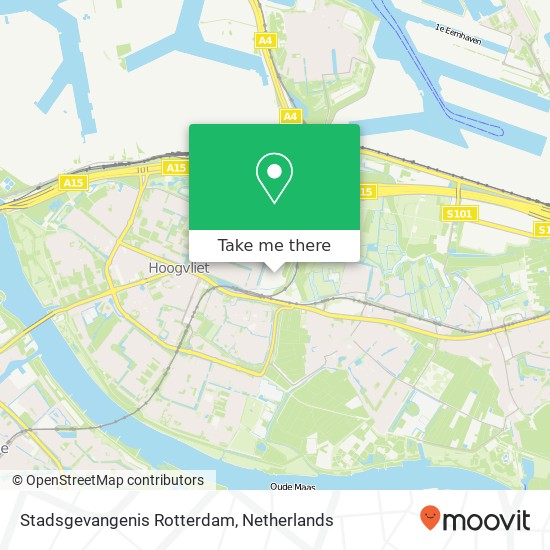 Stadsgevangenis Rotterdam map