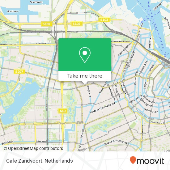 Cafe Zandvoort map