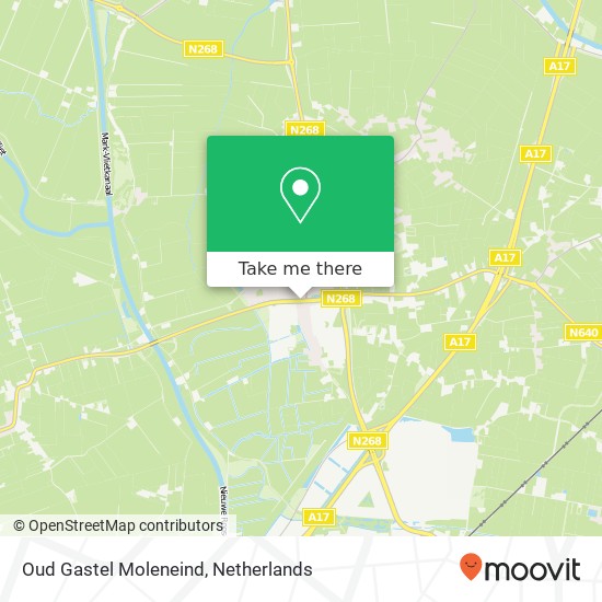 Oud Gastel Moleneind map