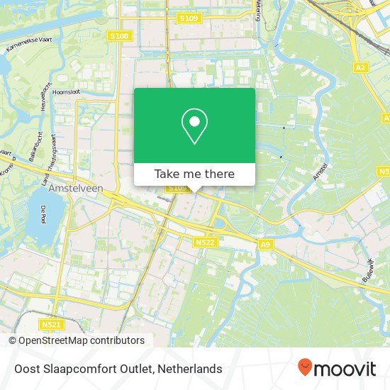 Oost Slaapcomfort Outlet map