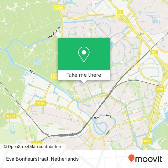 Eva Bonheurstraat map