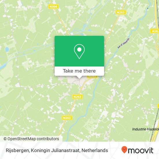 Rijsbergen, Koningin Julianastraat map