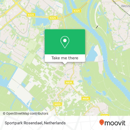 Sportpark Rosendael map