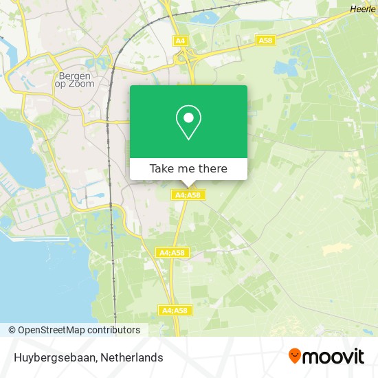 Huybergsebaan map