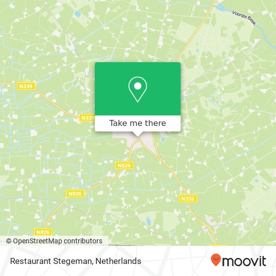 Restaurant Stegeman map
