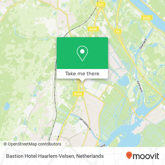 Bastion Hotel Haarlem-Velsen map