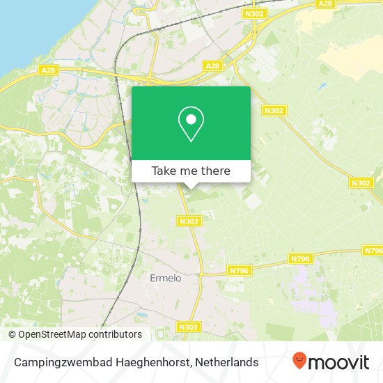 Campingzwembad Haeghenhorst map