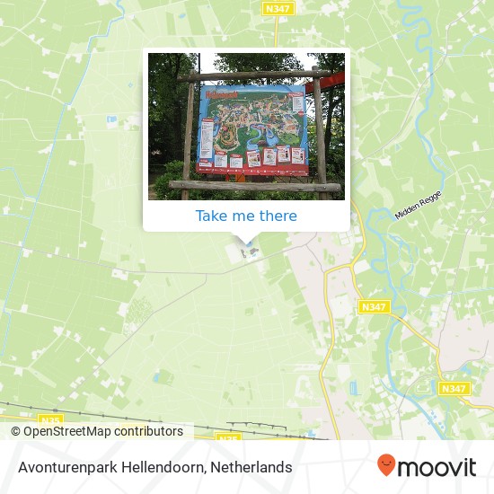 Avonturenpark Hellendoorn map