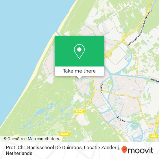 Prot. Chr. Basisschool De Duinroos, Locatie Zanderij map