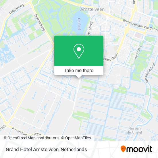 Grand Hotel Amstelveen map