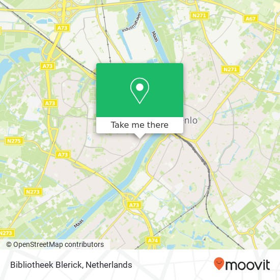 Bibliotheek Blerick map